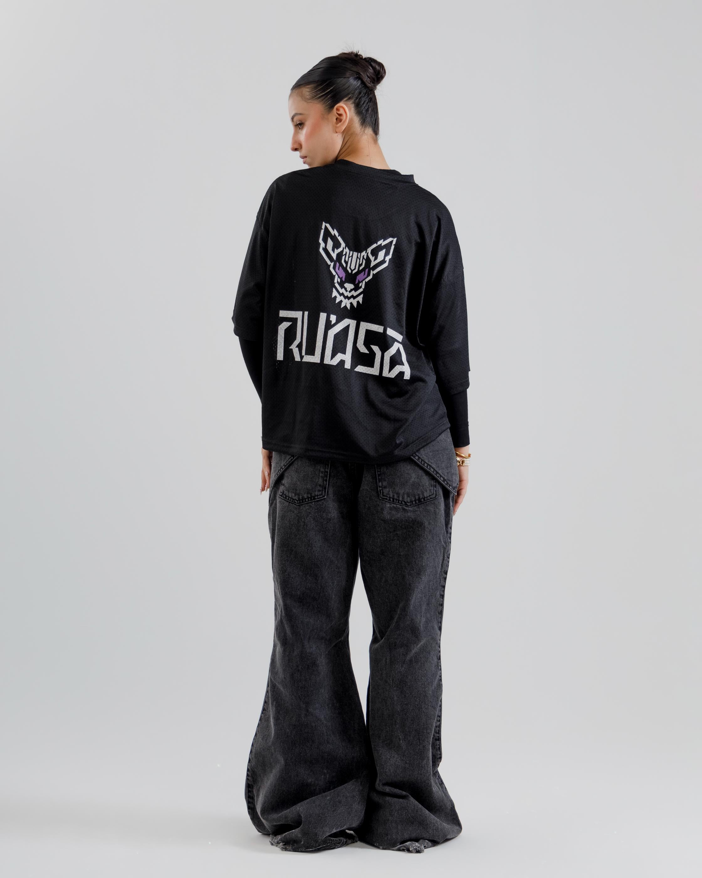 Eclipse Wrap Wide-Leg Denim