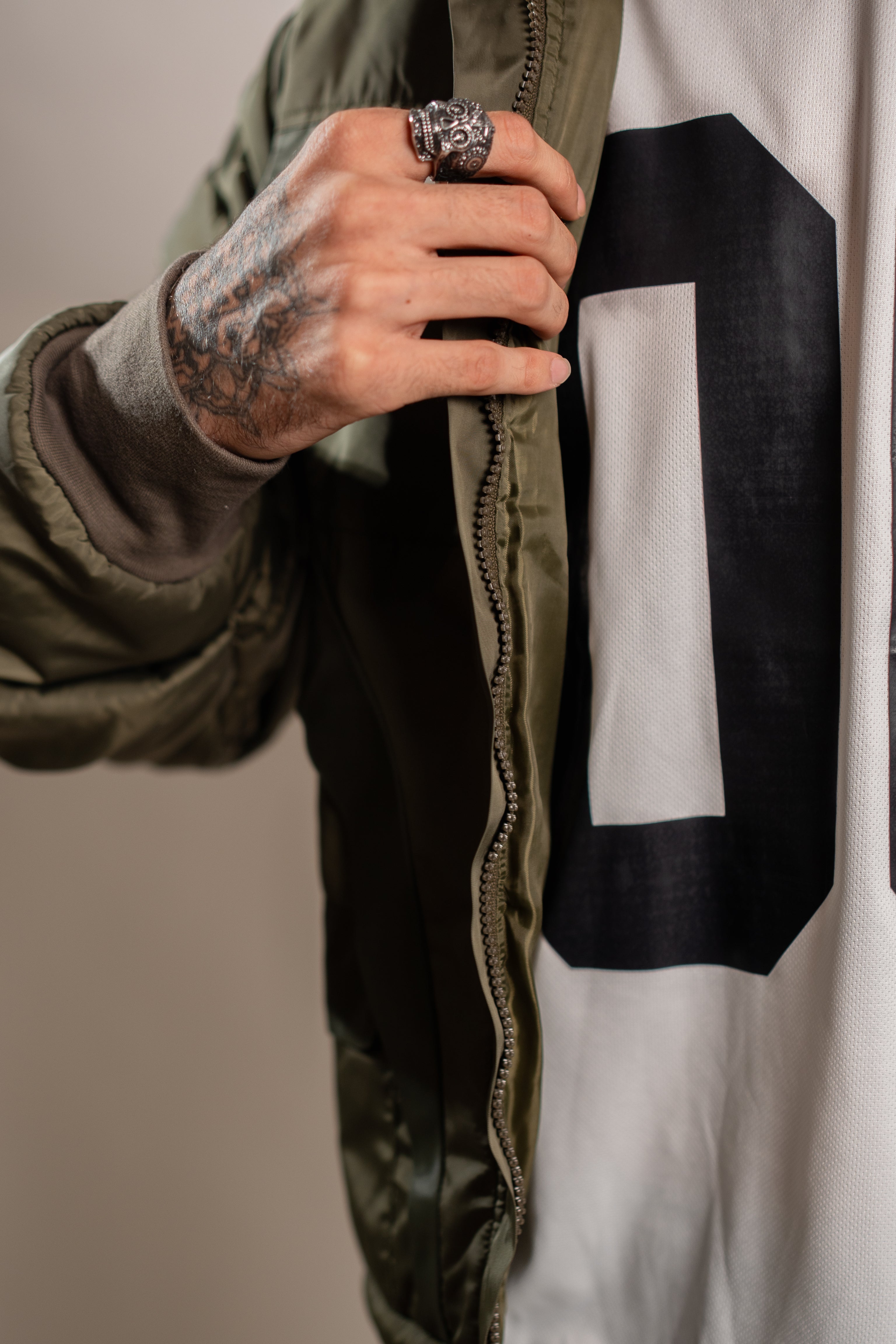 Detachable Green Puffer Jacket