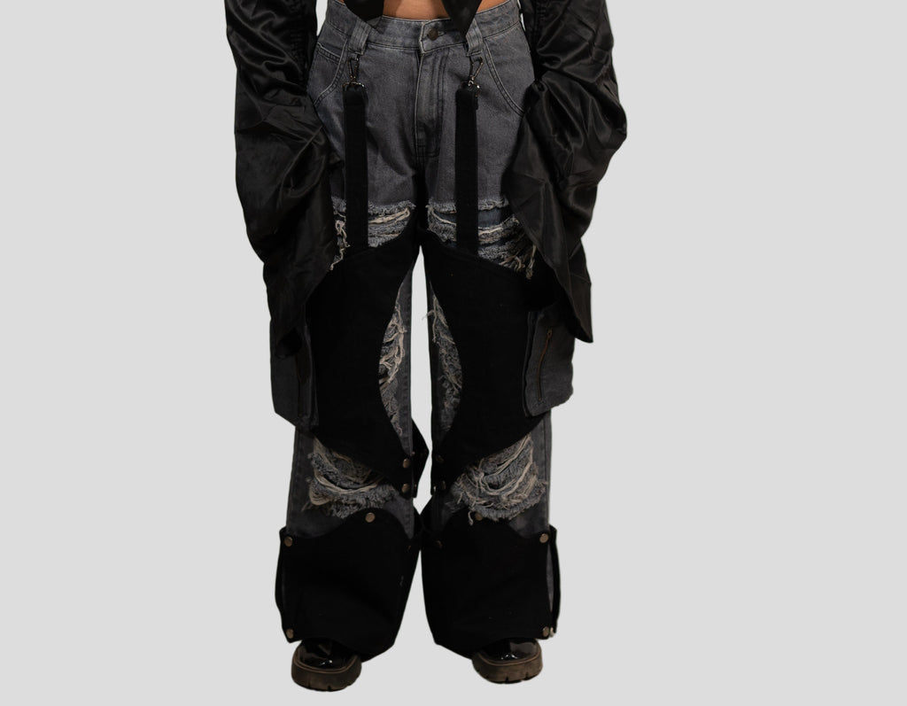 Detachable Grey Pants